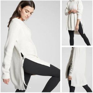 Athleta West End Tunic Sweater Women Medium Knitted Long